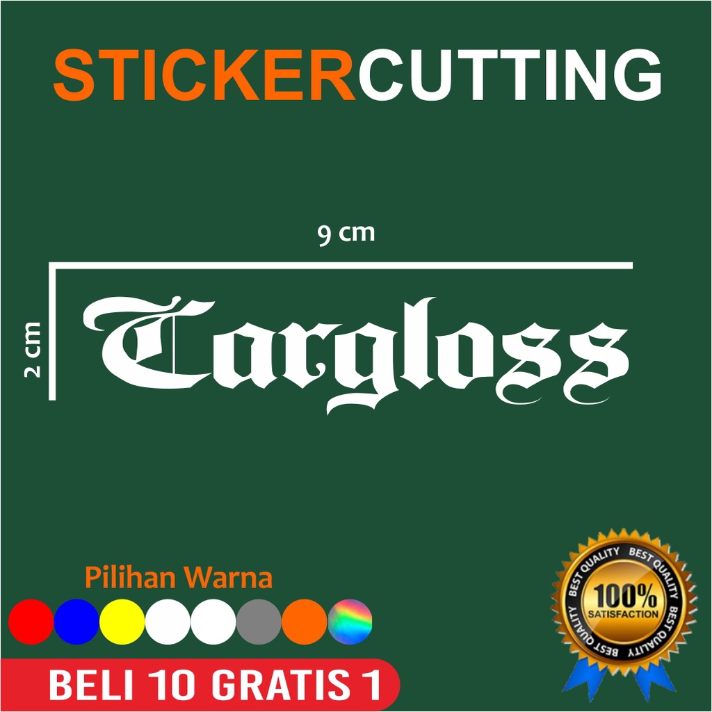 Jual STICKER STIKER LOGO CARGLOSS Shopee Indonesia