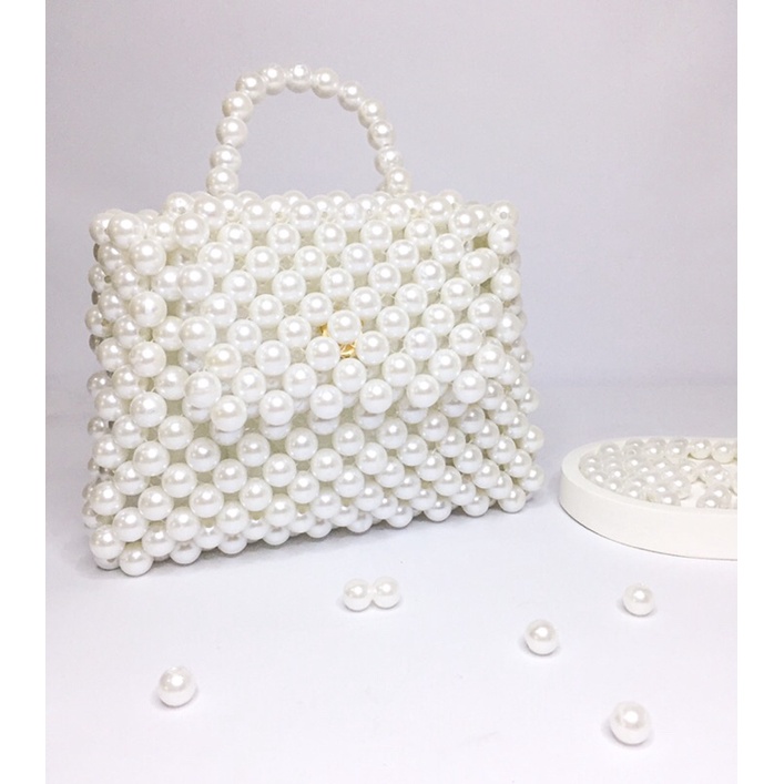 PEARL BEADED BAG/TAS MUTIARA