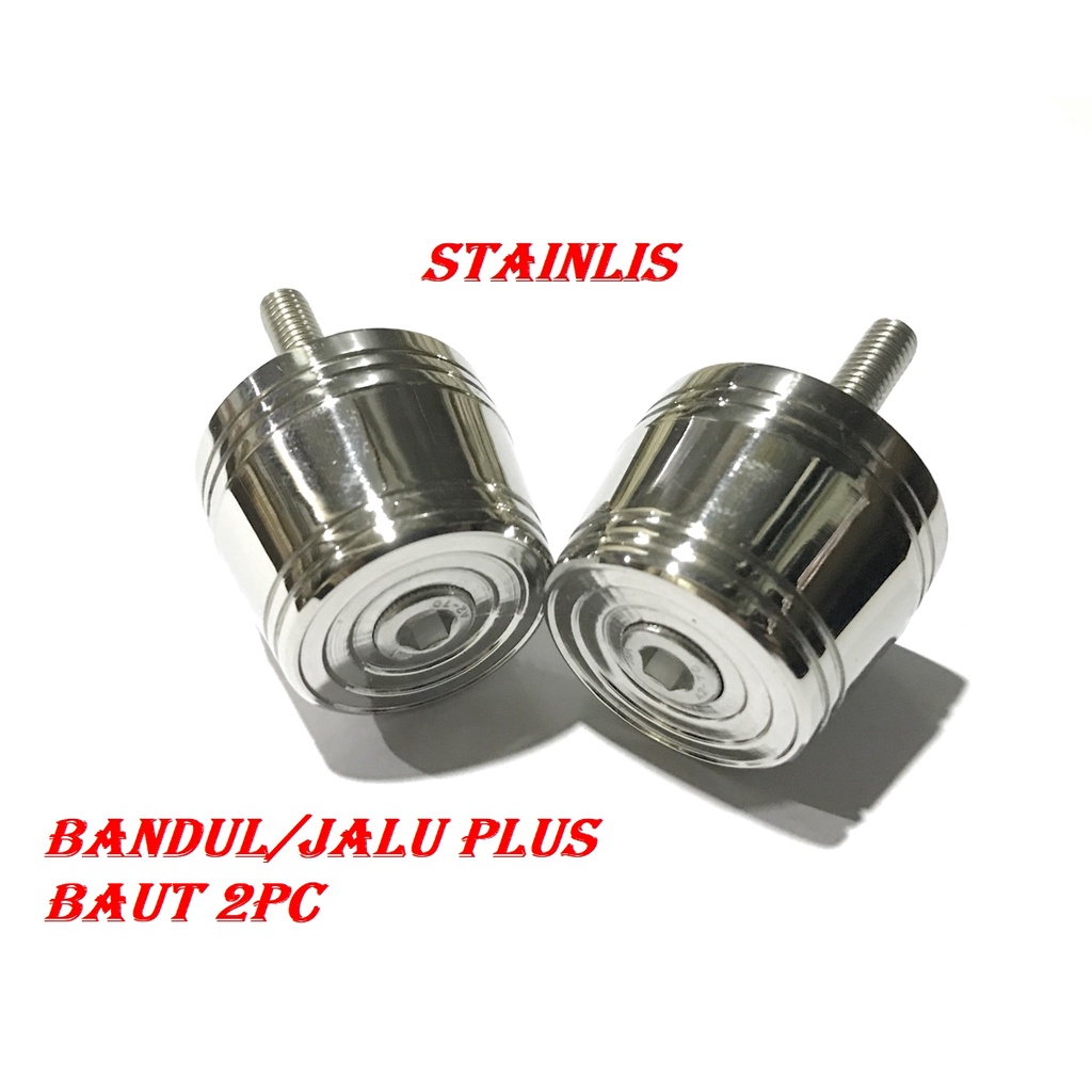 JALU STANG STAINLIS MATIC BEBEK SPORT DLL BANDUL STANG STAINLIS KROM UNIVERSAL ALL MOTOR