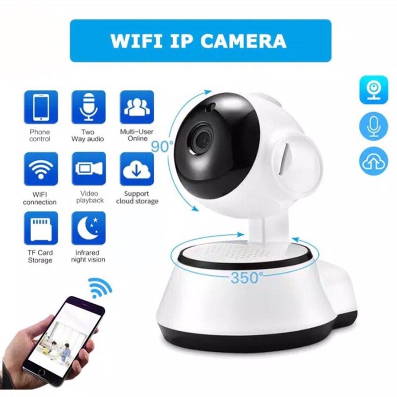 IP Camera Wifi CCTV V380 HD960P Q3S Wireless IP Kamera APP Control  Smart Camera Wifi V380 HD960P