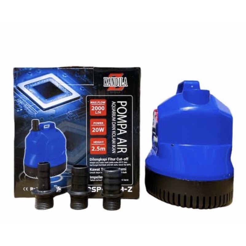 POMPA AIR CELUP AQUARIUM 20 W KANDILA PSP 2300 Z PSP-2300Z KOLAM IKAN