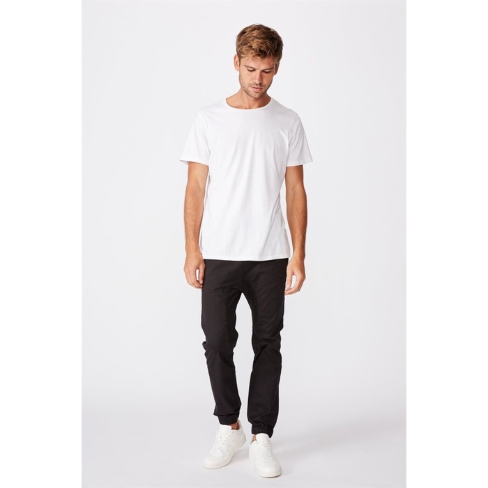 {FashionStore} Cotton On - Celana Jogger - Drake Cuffed Pant 11 - Black 1 XXS Berkualitas