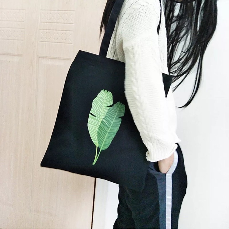 Totebag Kpop Leaf Resleting