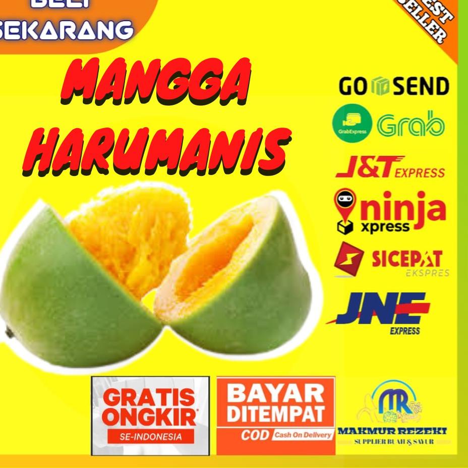 

⚡GROSIR⚡ BUAH MANGGA HARUMANIS HARUM MANIS MURAH SEKILO ISI 2-3 PER 1 KG