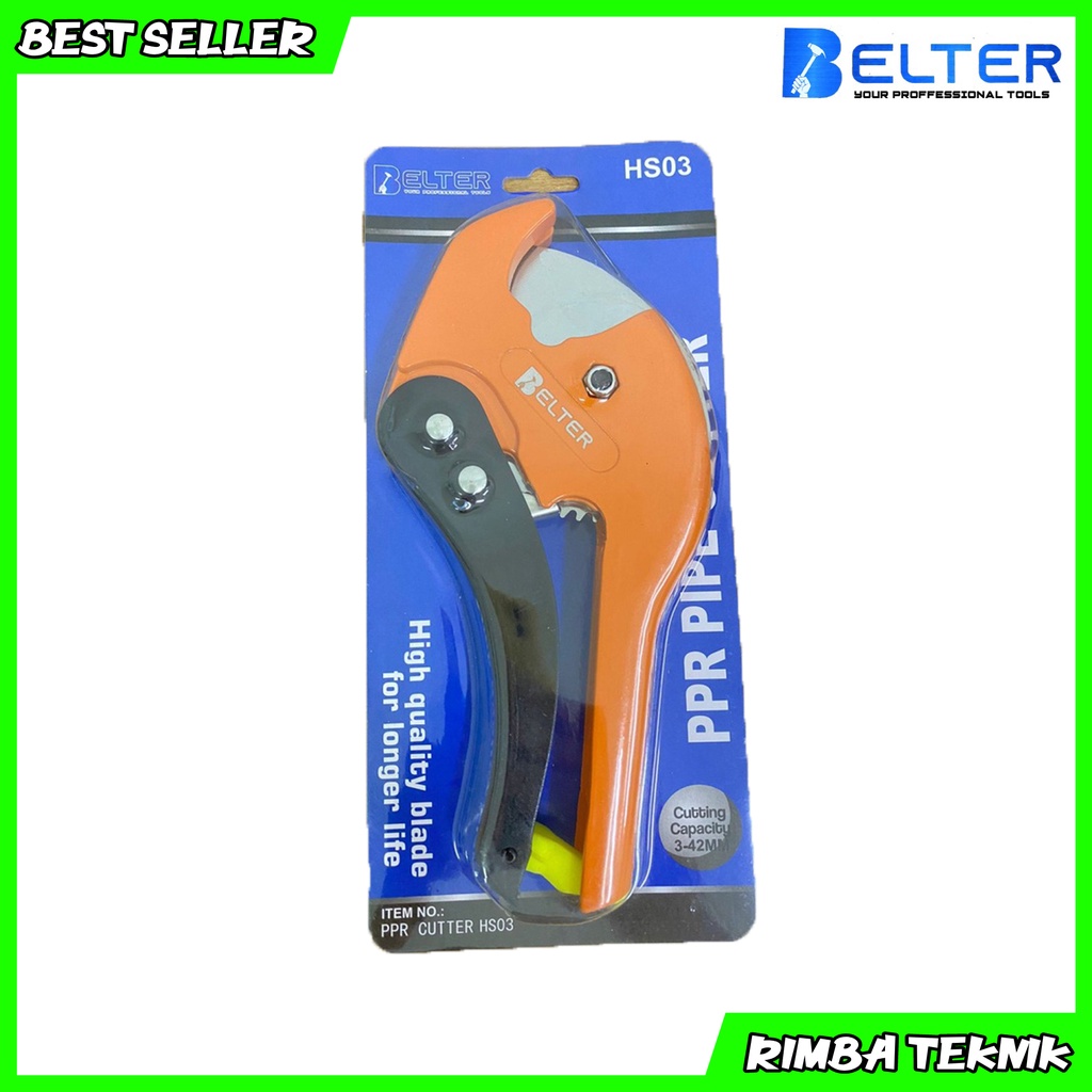 Gunting Pipa PVC BELTER / Pipe Cutter Potong Pipa Paralon Otomatis 3mm - 42mm Kualitas Terbaik