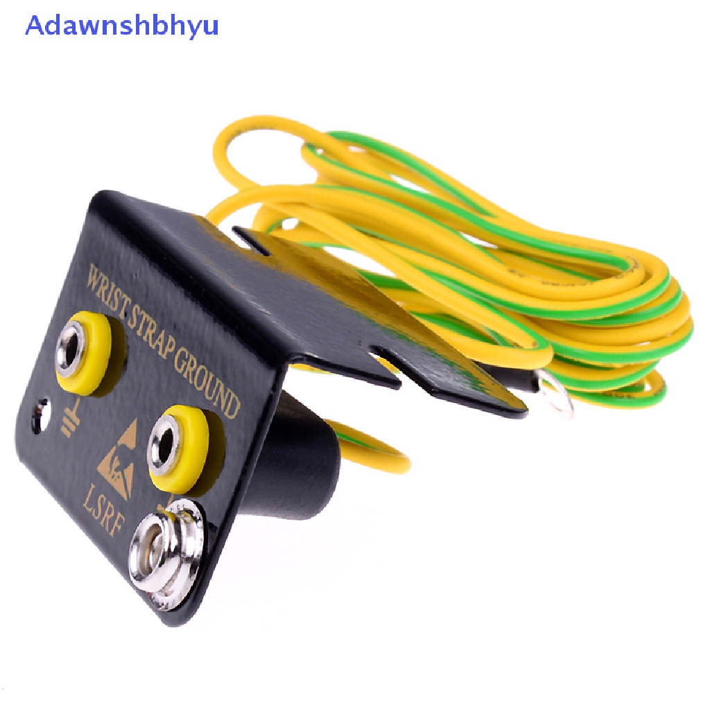 Adhyu ESD Stop Kontak Arde dual banana plug Untuk Ban Lengan strap Pergelangan Tangan anti Statis ID