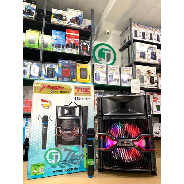 GMC TECKYO 779C Speaker Portable Bluetooth 10 inc Mic wireles