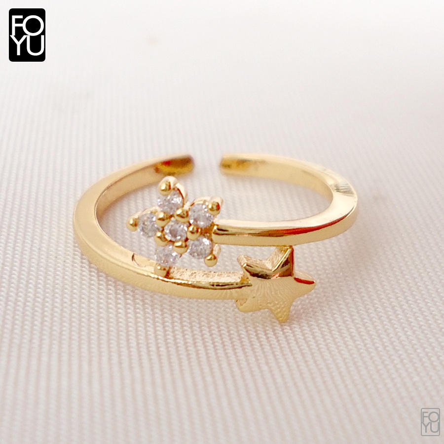 Cincin Anak Perempuan Xuping Cincin Anak Balita Xuping Motif Bintang Mars Kecil - Foyu
