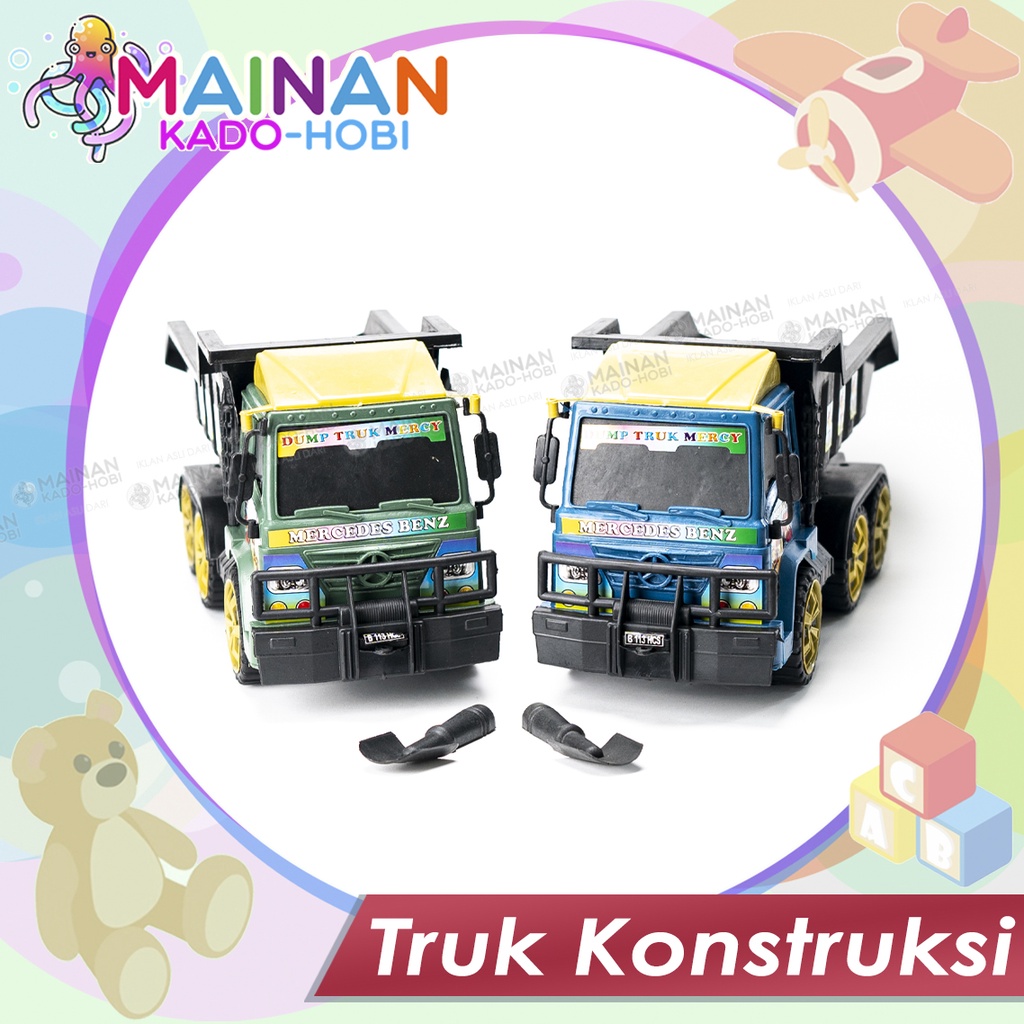 MAINAN ANAK DIECAST MOBIL TRUK KONSTRUKSI DUMP TRUCK