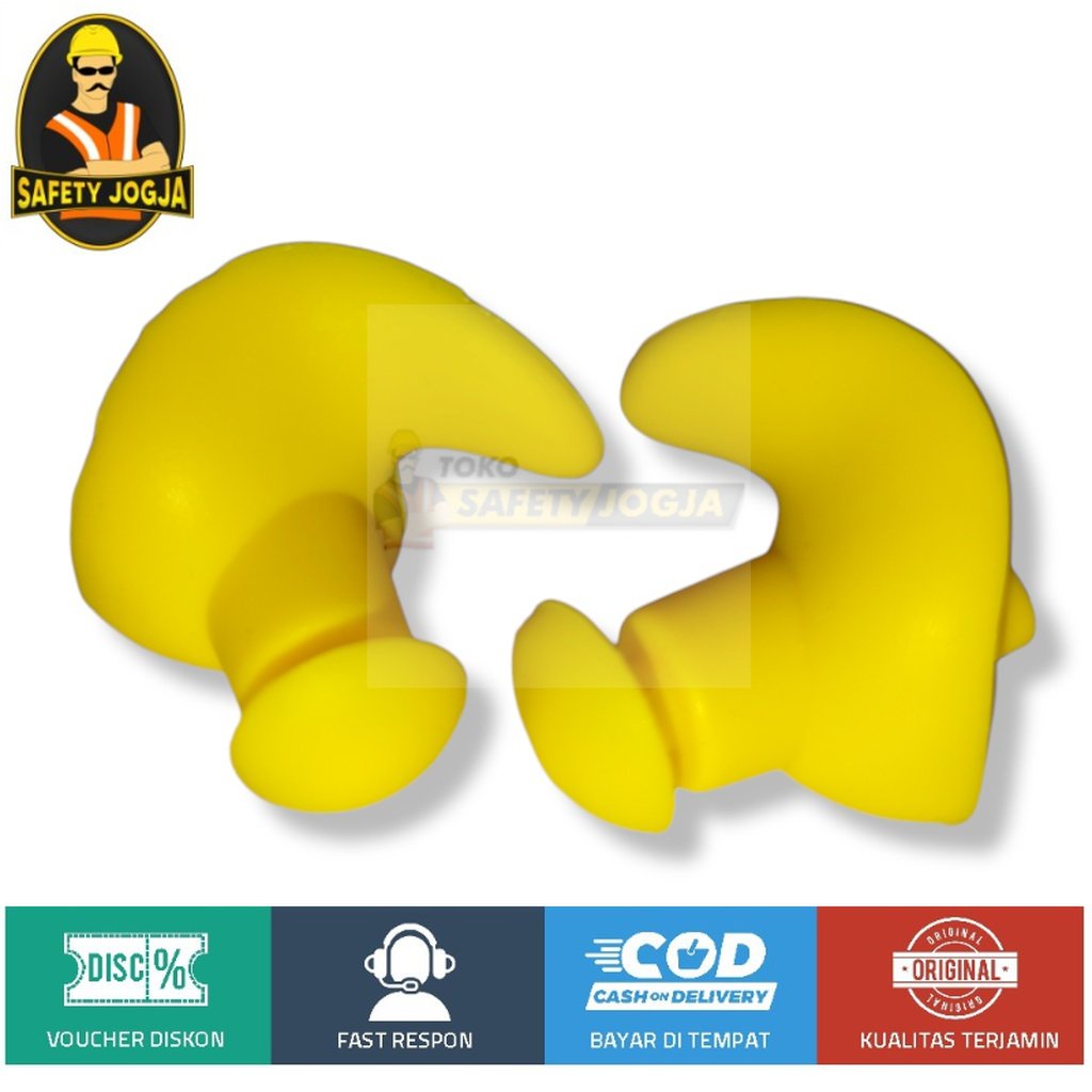 Penutup Telinga EarPlug Renang Anti Air - 00NT - ear plug Yellow and blue DONG ZHUR