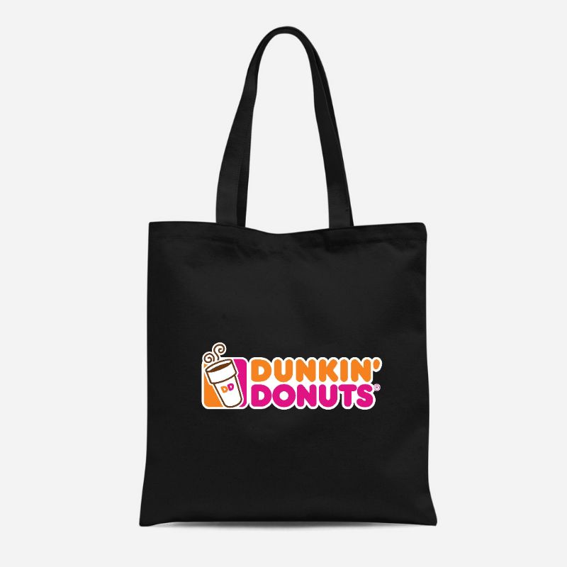 TOTE BAG KANVAS RESLETING/TOTEBAG /TOTEBAG WANITA /TOTEBAG PAKAI RESLETING DUNKIN DONUT MURAH