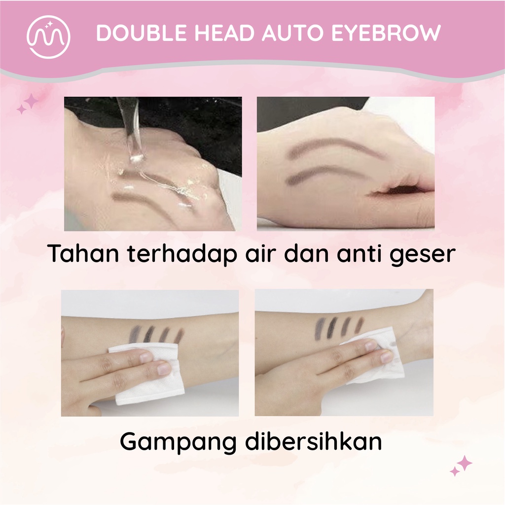 Minipink Automatic Eyebrow Pencil Tahan Air Pigmen Pensil Alis MP008