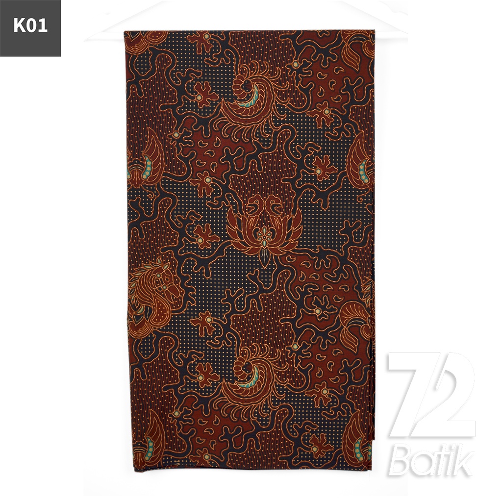 KAIN BATIK KATUN Premium Motif Kuda Lumping Warna Tosca Coklat 723011 Cap 72IL Jarik Jarit Samping Kebat Panjang Batik Katun Modern Premium Bahan Seragam Batik Pernikahan Kantor Keluarga Murah Kamen Jadi Batik Bali Lembaran