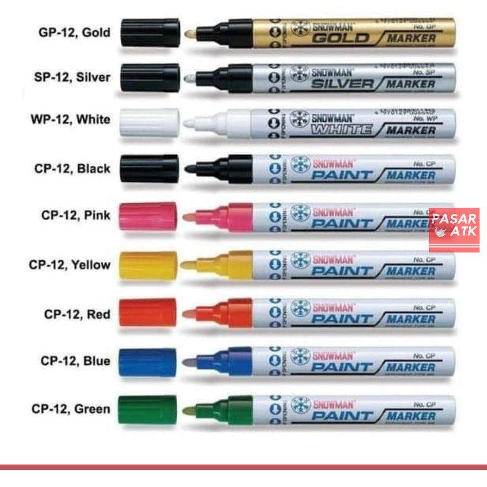 

(X-44)❤✎ Spidol SNOWMAN paint marker (pcs) paling laris