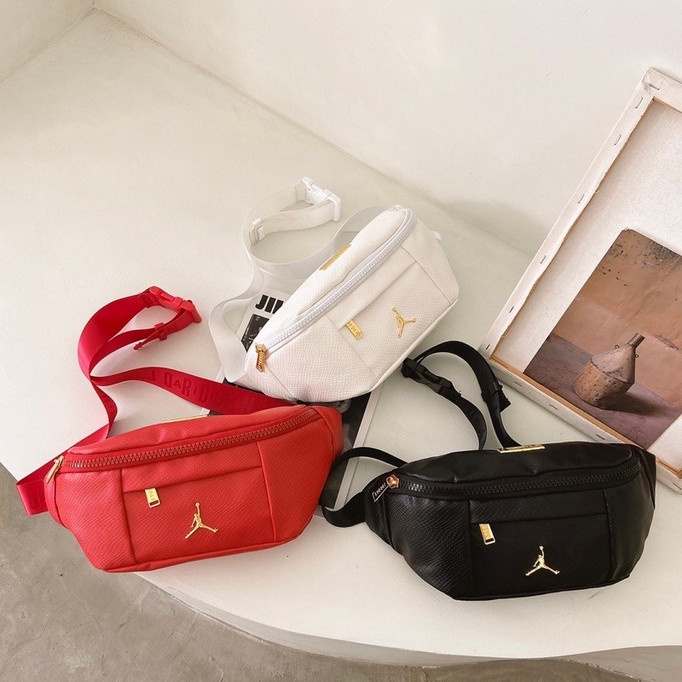 Bisa Di Tawar Tas Selempang Air Jordan Regal Crossbody Snake Leather Waistbag Unisex