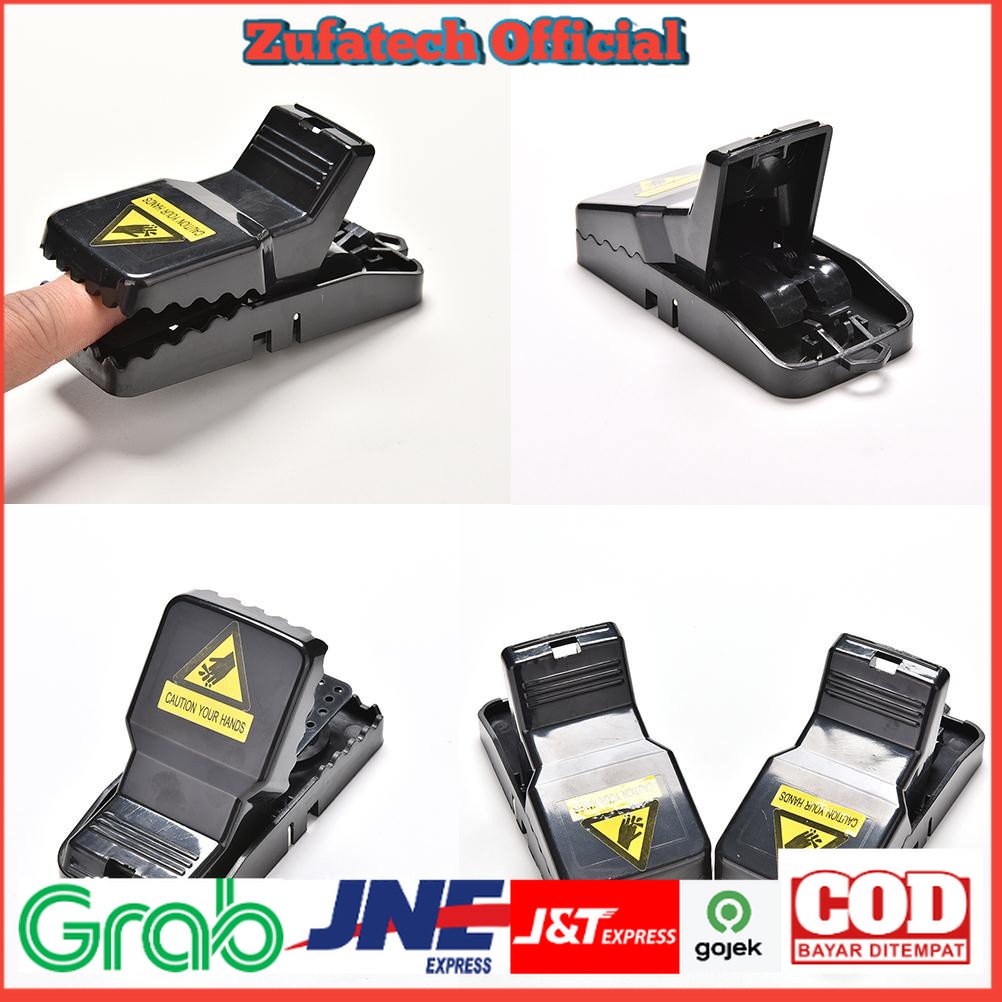 MENGXIANG Jebakan Perangkap Tikus Black Cat Mouse Trap 2 PCS - JB56 - Black