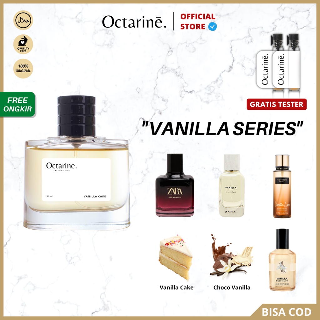 Octarine - Parfum Wanita Pria Wangi Tahan Lama Aroma Vanilla Fresh Elegan Sexy | Parfume Pria Farfum Perfume Minyak Wangi Cewek Cowok Murah inspired Original