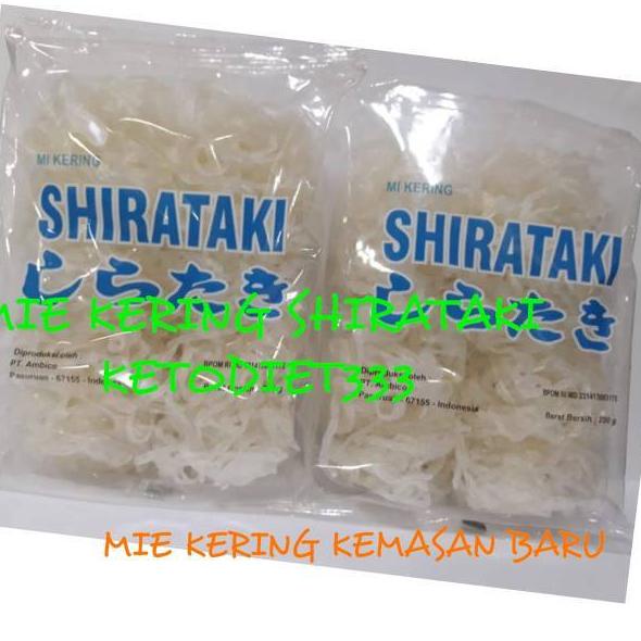 

[PRODUK WZCRN] Low Carbs Dry Shirataki 250gr isi 10keping Mie Shirataki Kering FEW