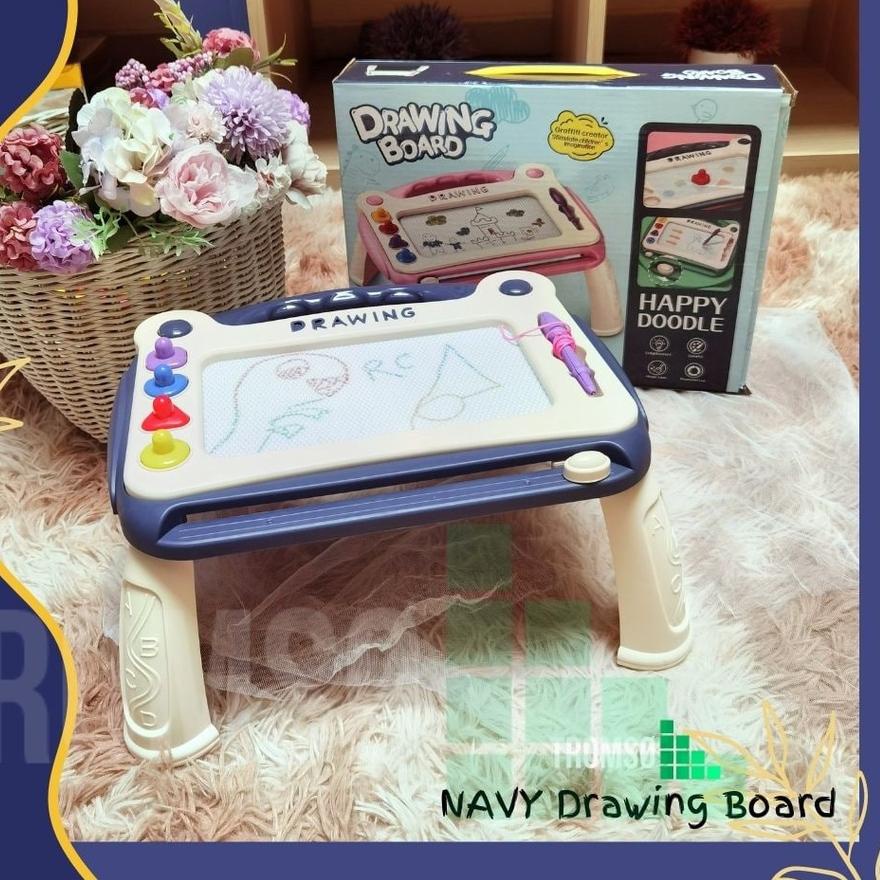 

Barang Terlaris Tromso Happy Doodle Magnetic Drawing Board / Papan Meja Gambar Sketsa Pad Magnetik Tanpa Tinta untuk Anak Usia 2-4 Tahun FG3``