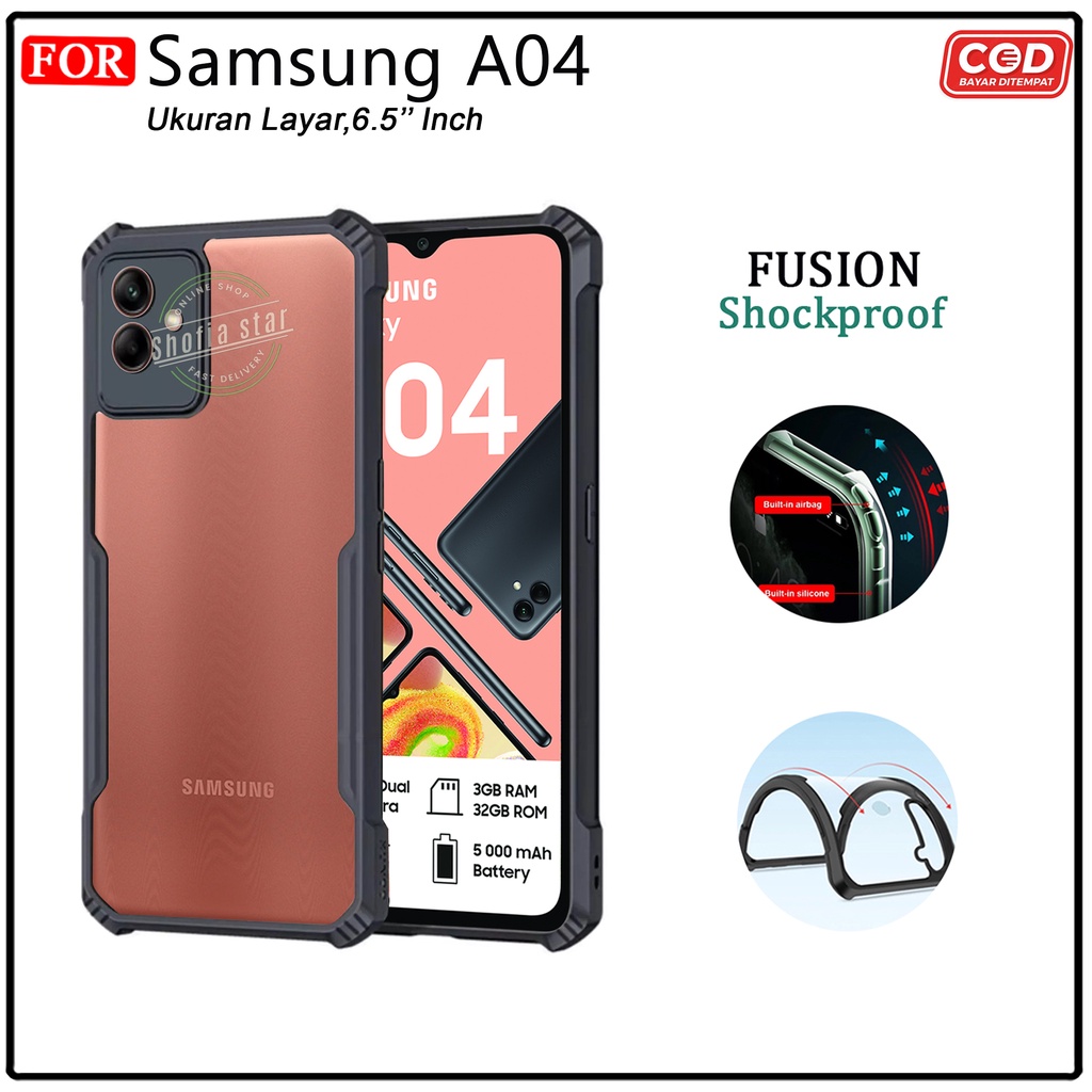 Promo Case Samsung A04 A04s A04e A14 5G A53 5G A23 5G Softcase Fusion Shockproof Transparan Protect Casing