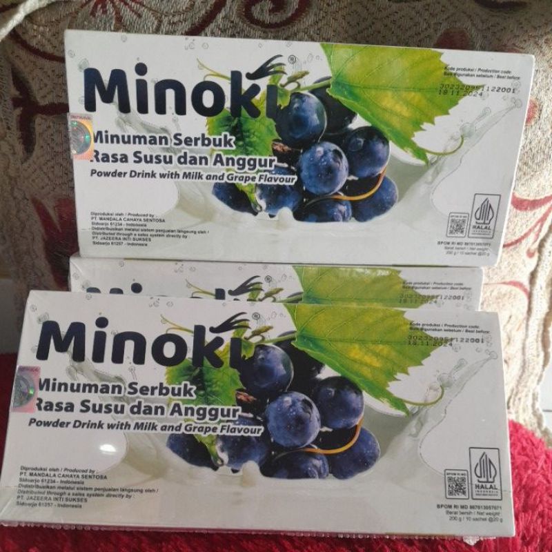 

Minoki Minuman Serbuk Rasa Susu dan Anggur