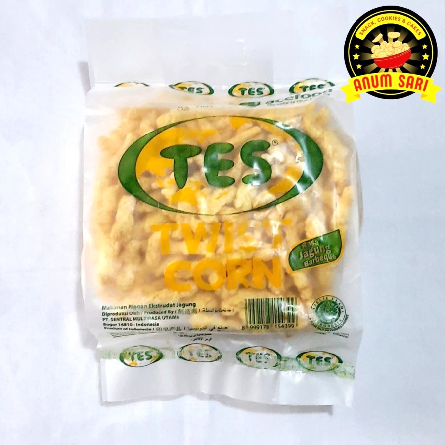 

TWIST CORN TES Jagung Barbeque 225 Gram - Anum Sari
