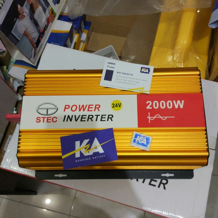 Penghemat Listrik Pure Sine Wave Psw Inverter Stec 24V 24 V 2000W 2000 W Watt