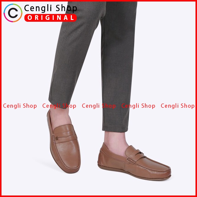 EM05 SEPATU KULIT EVERBEST PRIA CASUAL SEMI FORMAL BRANDED ORIGINAL COKLAT BROWN