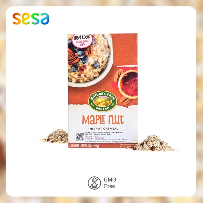

✿ BISA COD✿ Nature's Path Instant Oatmeal Maple Nut Organic 400g