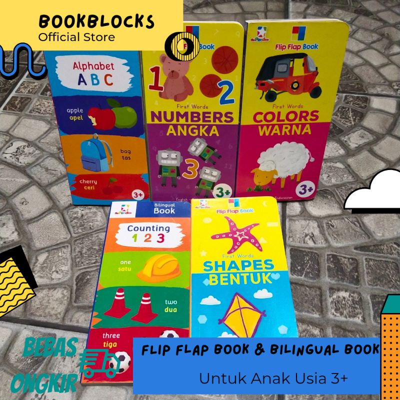 Flip Flap Book / Bilingual Book / Buku Edukasi Anak