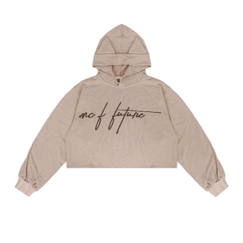 HOODIE SWEATER COTTON CROP MCF MOCCA PREMIUM