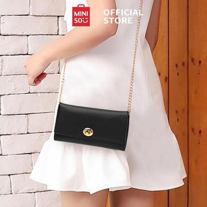 MINISO Tas Wanita Selempang Rantai Crossbody Sling Bag Stylish Fashion