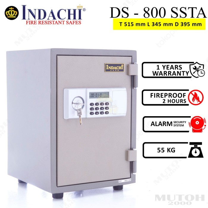 Brankas Brankas Brangkas Digital Indachi Ds-800 Ssta Tahan Api Anti Maling