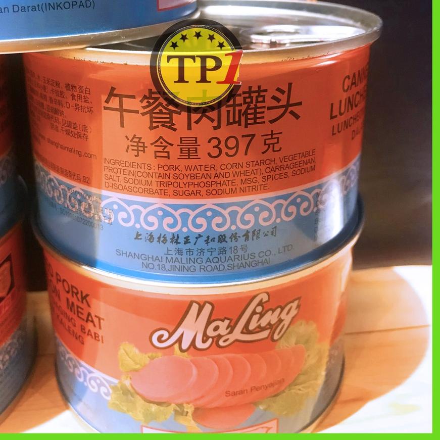 

✨SHOPEE MALL✨ Maling TTS 397gr Luncheon Pork Meat Ma Ling / Ham Daging Babi Maling NON HALAL 