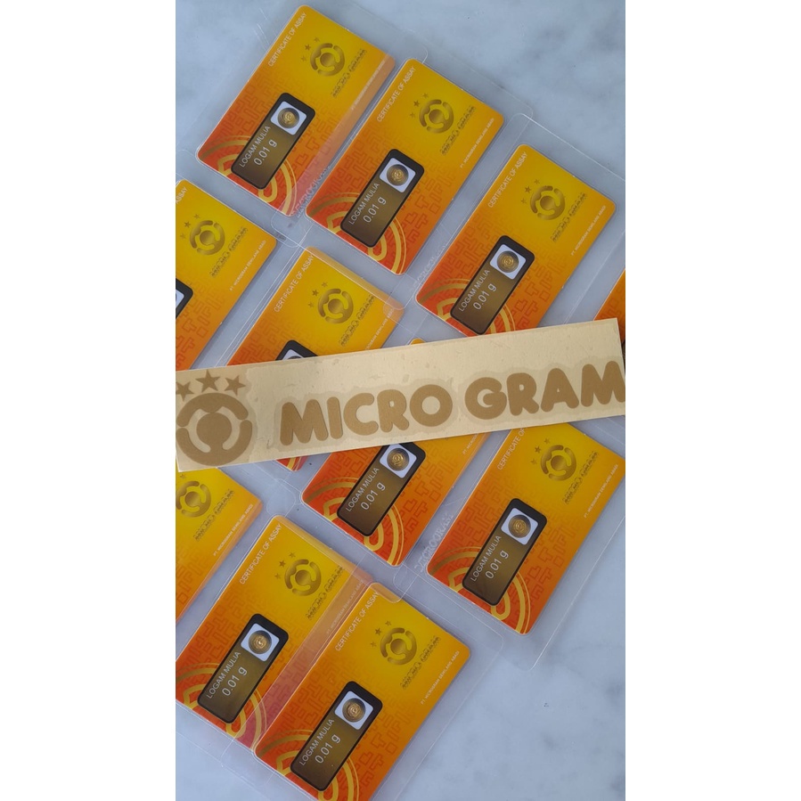 RAFEYLA - MICRO GRAM Microgram Emas Mini Babygold Baby Gold Logam Mulia 24K 0.01 0.02 0.05 GR