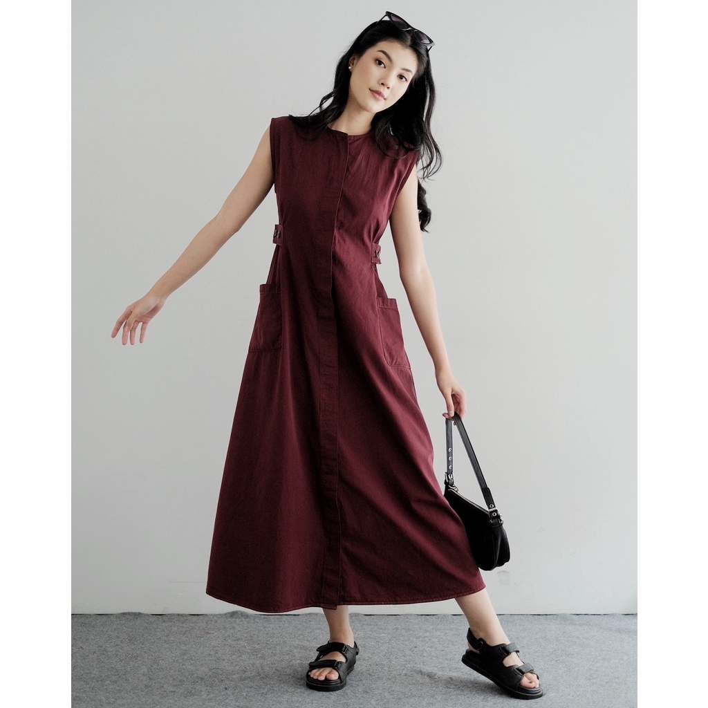 Myrubylicious AMECHA DENIM MAXI DRESS