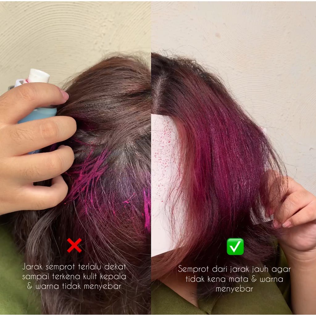 SALSA Instant Mermaid Hair Color Spray Semir Rambut Temporary Kosmetik Arjuna