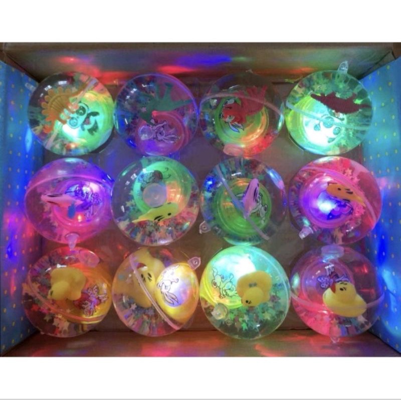 Mainan Anak Bola Bekel 65mm / Bola Bekel Air Nyala Lampu