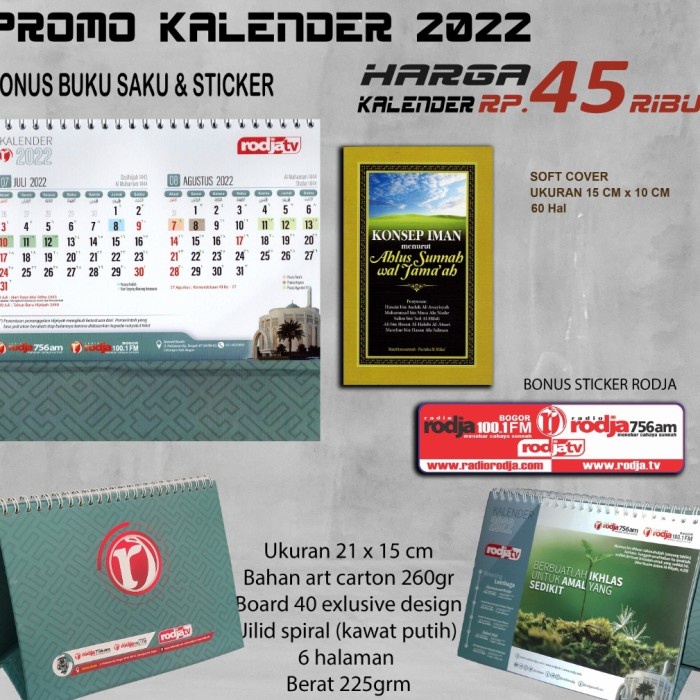 

✨NEW✨ - kalender meja rodja 2022 plus