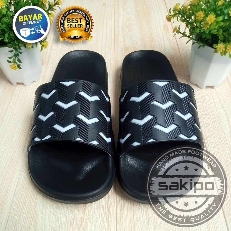 PROMO TAHUN BARU !! SANDAL DISTRO SLIP ON PRIA DEWASA RINAN NYAMAN DIPAKAI / SANDAL KARET PILON RINGAN TAHAN AIR TERKINI / SAKIPO