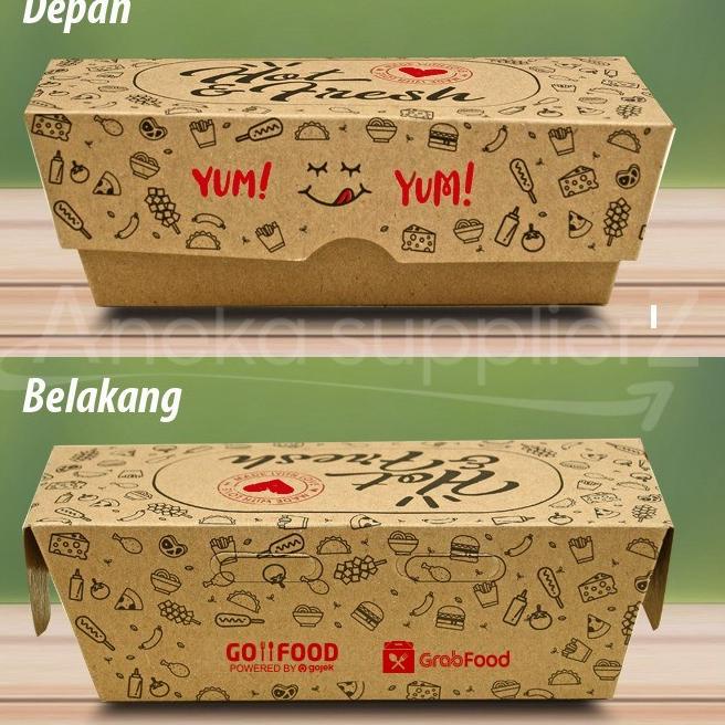 

[Y-W1W[✪] Kotak Dus Box Corn Dog Corndog (50 pc) top produk