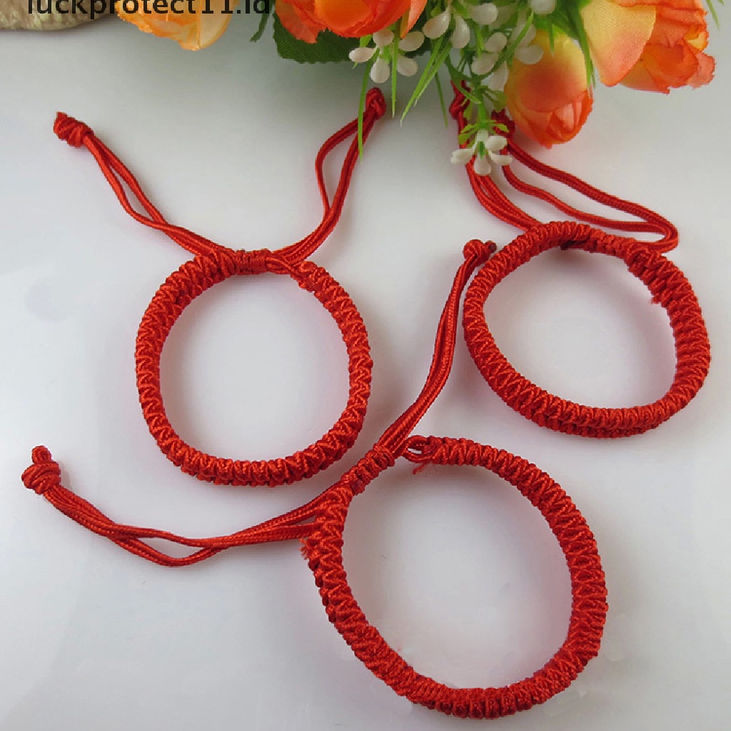 /Fashion Hot// Fashion// Gelang Tali Merah Feng Shui Untuk Succrss Dan Perlindungan Forture Yang Baik.