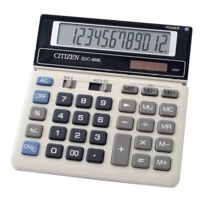 

Kalkulator Citizen Type Sdc 868 L - Calculator Citizen 12 Digit 868 L