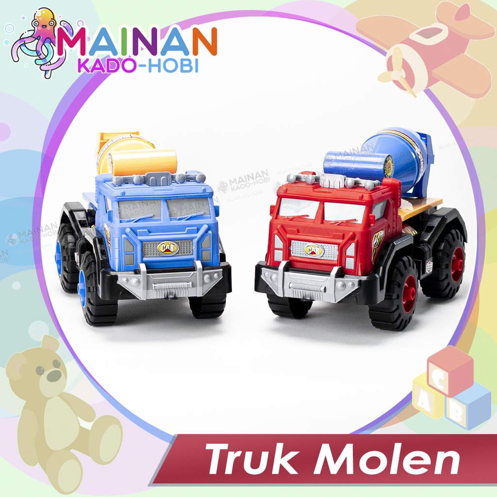 MAINAN ANAK DIECAST MINIATUR MOBIL KONSTRUKSI TRUK MOLEN