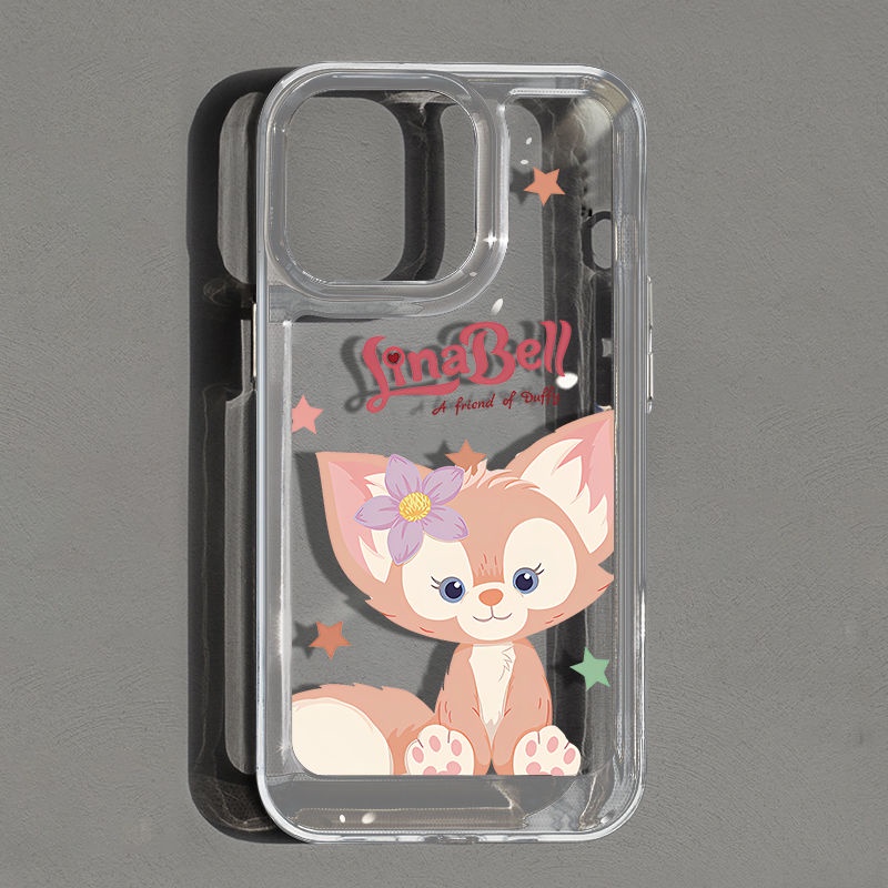 IPHONE Casing Imut Fox Shockproof Soft Phone Case Kompatibel Untuk Iphone11 14 13 12 Pro XS Max X XR 78 6 6S Plus Casing Transparan TPU Cover