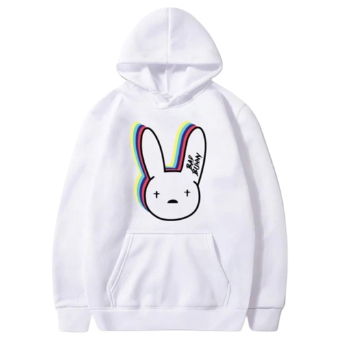 Bad Bunny Jumper Hoodie II Sweater Hoodie Trendy II Sweter Oblong Topi Sz M - XL Anak &amp; Dewasa ( Pria &amp; Wanita )