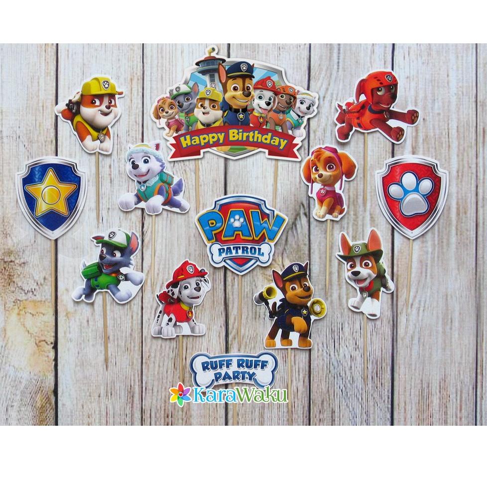 

Termurah PAW Patrol Cake Topper / Hiasan Kue / Cupcake / Puding (1 set) ヲ