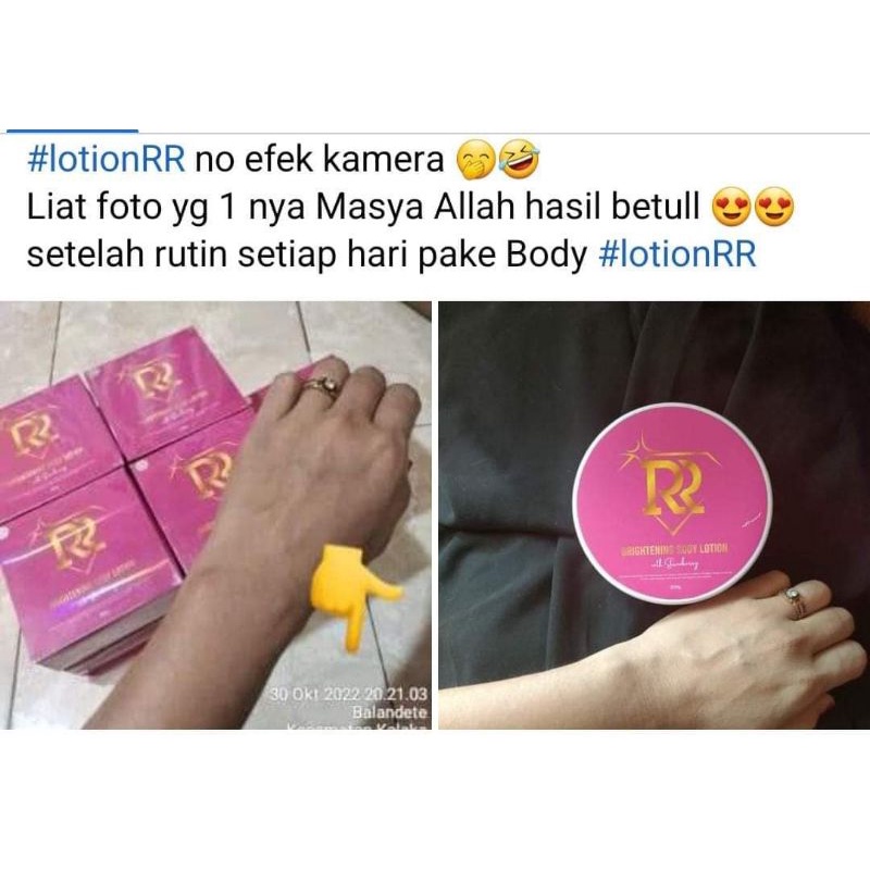 BRIGHTENING BODY LOTION RR 14 HARI LANGSUNG PUTIH