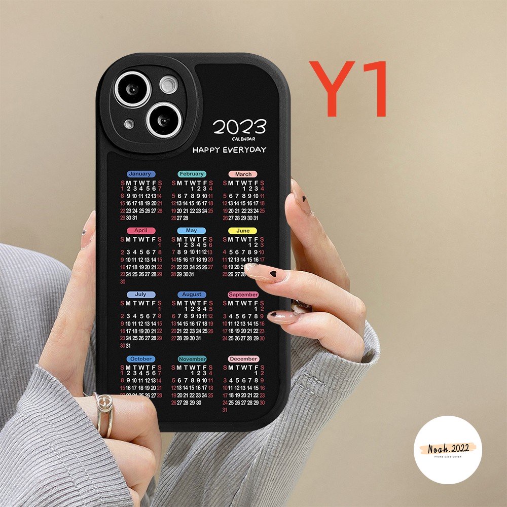 Soft Case Mi12 11 Lite 11T Pro PO CO M3 X3 NFC Redmi 10 10C 10A 9T 9A 9 9C NFC Note 11Pro Plus8 9 9s10 10s 11 11s 10Pro 9Pro 8Pro 2023kalender Couple Telepon Kubus Lurus Sarung