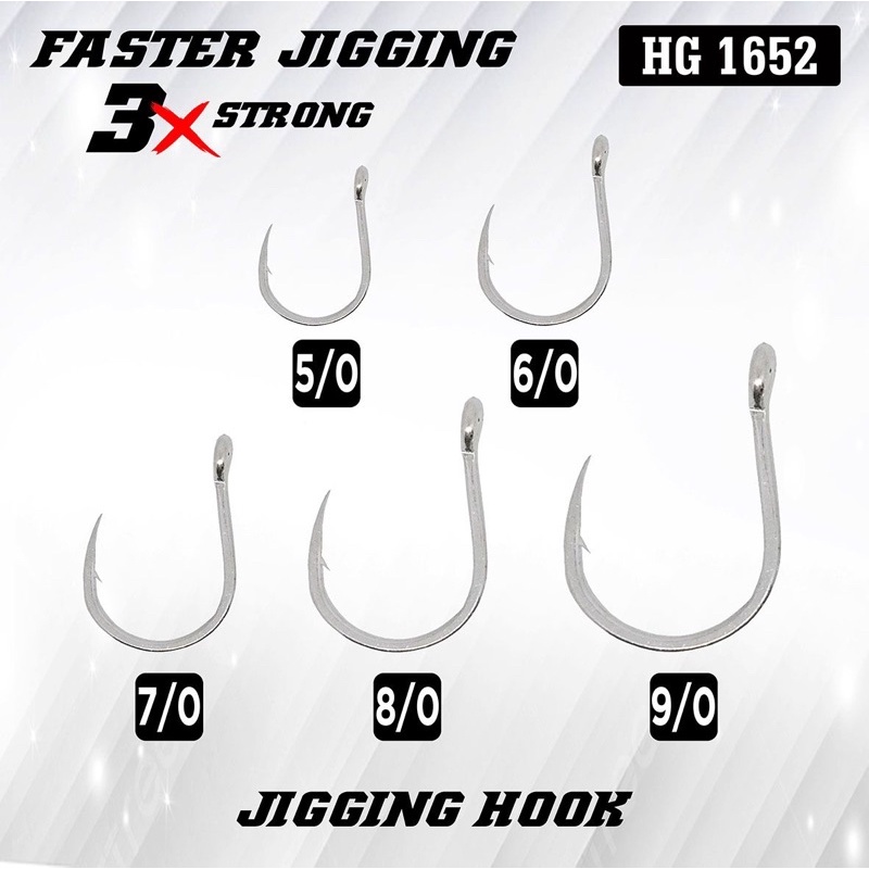 FASTER JIGGING HOOK HG1652 1 PCS